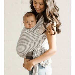 Solly Baby Wrap in Natural & Gray Stripe